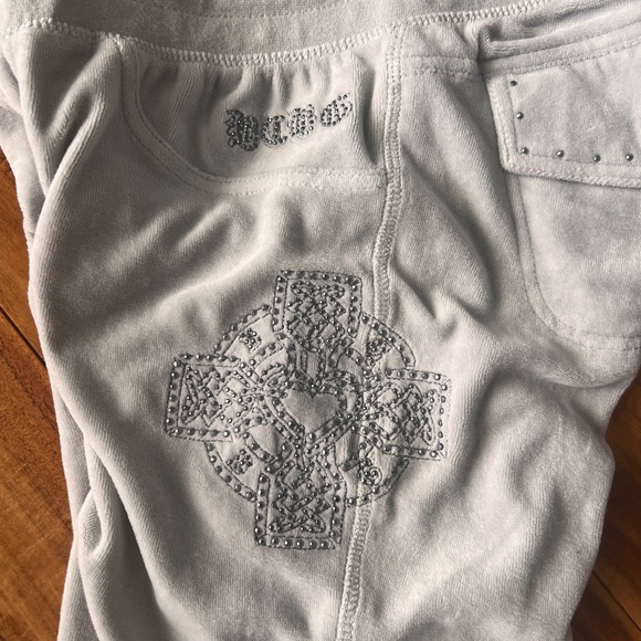 BCBGMaxAzria Velour Tracksuit Light Gray S - Picture 12 of 15